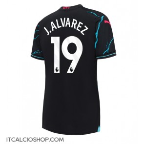 Manchester City Julian Alvarez #19 Terza Maglia Femmina 2023-24 Manica Corta
